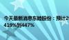 今天最新消息东睦股份：预计2024年半年度净利润同比增长419%到447%