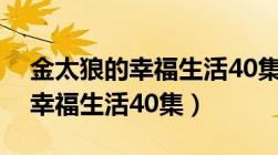 金太狼的幸福生活40集剧情介绍（金太狼的幸福生活40集）