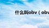 什么叫obv（obv是什么意思）