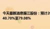 今天最新消息振江股份：预计2024年半年度净利润同比增长40.70%至79.08%