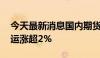 今天最新消息国内期货收盘涨跌不一 欧线集运涨超2%