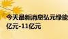 今天最新消息弘元绿能：预计上半年净亏损8亿元-11亿元