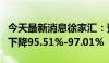 今天最新消息徐家汇：预计上半年净利润同比下降95.51%-97.01%