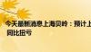 今天最新消息上海贝岭：预计上半年净利润1.2亿元-1.4亿元 同比扭亏