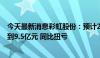 今天最新消息彩虹股份：预计2024年上半年净利润8.5亿元到9.5亿元 同比扭亏