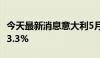 今天最新消息意大利5月调整后工业产出年率-3.3%