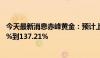 今天最新消息赤峰黄金：预计上半年净利润同比增加124.39%到137.21%