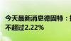 今天最新消息德固特：控股股东及高管拟减持不超过2.22%