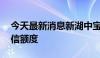 今天最新消息新湖中宝：获95亿元意向性授信额度