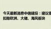 今天最新消息中信建投：建议重点关注电力设备、全球户储 扣除欧洲、大储、海风板块