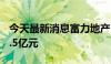 今天最新消息富力地产：6月总销售收入约11.5亿元