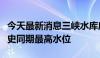 今天最新消息三峡水库库水位已拦洪运用至历史同期最高水位