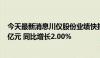 今天最新消息川仪股份业绩快报：2024年上半年净利润3.6亿元 同比增长2.00%