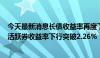 今天最新消息长债收益率再度下行突破关键点位，10Y国债活跃券收益率下行突破2.26%