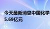 今天最新消息中国化学：上半年合同金额2035.69亿元