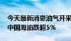 今天最新消息油气开采及服务板块震荡走低 中国海油跌超5%