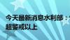 今天最新消息水利部：9省81条河流水位维持超警戒以上