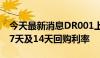 今天最新消息DR001上行至1.9158%，高于7天及14天回购利率