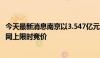 今天最新消息南京以3.547亿元挂牌两宗地块，将于8月16日网上限时竞价