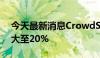 今天最新消息CrowdStrike美股盘前跌幅扩大至20%