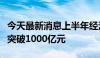 今天最新消息上半年经港珠澳大桥进出口总值突破1000亿元