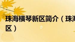 珠海横琴新区简介（珠海市横琴新区属于哪个区）