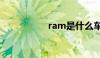 ram是什么车（ram）