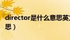 director是什么意思英文（director是什么意思）