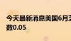 今天最新消息美国6月芝加哥联储全国活动指数0.05