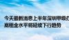 今天最新消息上半年深圳甲级办公楼市场稳健复苏 预计到年底租金水平将延续下行趋势