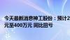 今天最新消息神工股份：预计2024年半年度净利润为200万元至400万元 同比扭亏