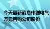 今天最新消息伟创电气：拟2000万元—4000万元回购公司股份