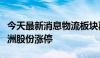 今天最新消息物流板块再度走强，飞力达、龙洲股份涨停