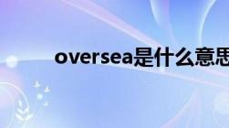 oversea是什么意思（overseas）