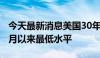 今天最新消息美国30年期抵押贷款利率降至2月以来最低水平