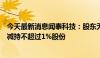 今天最新消息闻泰科技：股东无锡国联集成电路投资中心拟减持不超过1%股份