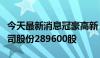 今天最新消息冠豪高新：董事高管今日增持公司股份289600股