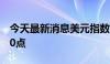 今天最新消息美元指数DXY短线跌幅扩大至20点