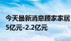 今天最新消息顾家家居：董事兼高管拟增持1.5亿元-2.2亿元