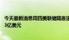 今天最新消息周四美联储隔夜逆回购协议使用规模为3774.33亿美元