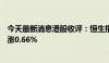 今天最新消息港股收评：恒生指数涨1.28%，恒生科技指数涨0.66%