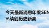 今天最新消息印度SENSEX30指数高开0.43%续创历史新高