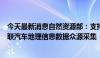 今天最新消息自然资源部：支持车企、服务单位探索智能网联汽车地理信息数据众源采集