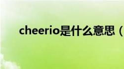 cheerio是什么意思（rio是什么意思）