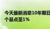 今天最新消息10年期日本国债收益率下跌2.5个基点至1%