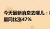 今天最新消息去哪儿：暑期县城高星酒店预订量同比涨47%