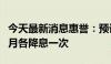 今天最新消息惠誉：预计美国将在九月和十二月各降息一次