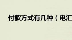 付款方式有几种（电汇是什么付款方式）