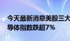 今天最新消息美股三大指数集体收跌 费城半导体指数跌超7%