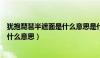 犹抱琵琶半遮面是什么意思是什么意思（犹抱琵琶半遮面是什么意思）